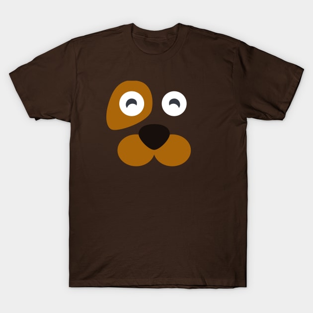 Cute dog face T-Shirt by Coffee Parade